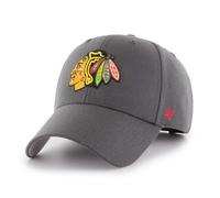 Forty Seven 47 Brand Chicago Blackhawks NHL Grey MVP Curved Visor Velcroback Cap
