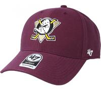 Forty Seven 47 Brand Mighty Ducks of Anaheim MVP Curved Visor Snapback Cap Plum