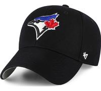 Forty Seven 47 Brand Toronto Blue Jays Black MVP Curved Visor Velcroback Cap