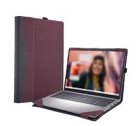 Forubar 2023 Laptop Case Cover for Dell Inspiron 15 3000 3530 3520 3510 3515 3511 & Vostro 15 Inch [Not Other Models] Notebook Sleeve Computer Bag Protective PU Leather Shell (red Wine)
