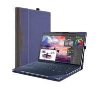 Forubar Laptop Case Cover for Lenovo Yoga Slim 9i Gen 10 14 inch Compatible for Yoga 9 2-in-1 14ILL10 [Do Check Model] Notebook Sleeve Computer Bag PU Accessories Heat Dissipation Hole (Blue)