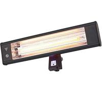 Forum Blaze 1.8kW Wall Mounted Patio Heater, 3 Heat Settings, Pull Switch, Black Finish, IP44 Rating, Ideal Heating For Covered Outdoor Spaces - ZR-32298
