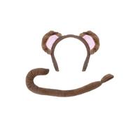 Bristol Novelty DS154 Monkey Set | Pack of 1 | Child Ears and Tail, Unisex, Brown, One Size