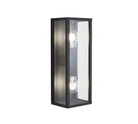 Forum Chinon Double Light IP44 Box Lantern - Black - ZN-38641-BLK
