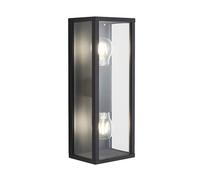 Forum Chinon Half Lantern Outdoor Wall Light - Matt Black