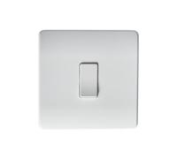 Forum CUL-45722 Culina 1 Gang Integral Electric to Kinetic Wall Switch White/Black