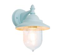 Forum Leek Mini Fishermans Outdoor Lantern Wall Light - Pale Blue