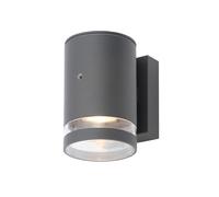 Forum Lens Outdoor Wall Light with Photocell - Anthracite