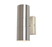 Forum Leto 2 Light Outdoor Up Down Wall Lamp Stainless Steel IP65