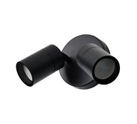 Forum Leto Adjustable Twin GU10 Spotlight IP65 - Black - ZN-34018-SBLK