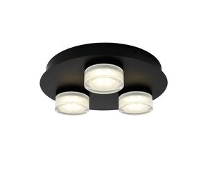 Forum Lighting Amalfi LED 3 Light Spotlight Plate - Matt Black