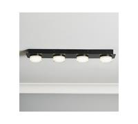 Spa Amalfi 20W LED 4Lt Bar Flush Matt Black, Black