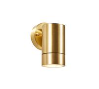 Forum Lighting Brac Single Light Outdoor Up or Down Wall Fitting In Brushed Brass Finish