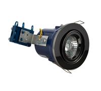 Forum Lighting ELA-27466-BCHR Single Light Recessed Adjustable Fir Downlight In Black Chrome Finish