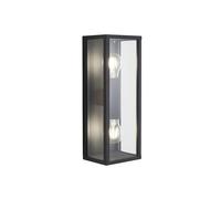 Forum Chinon Double Light IP44 Box Lantern - Black - ZN-38641-BLK