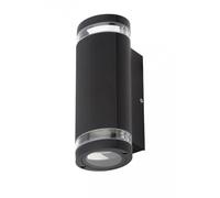 Forum Helix Wall GU10 Up/Downlight IP44 - Black - ZN-35594-BLK
