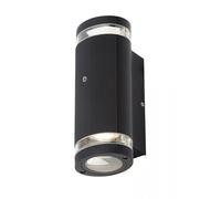 Forum Lighting Forum Helix Outdoor Up & Down Wall Light with Dusk to Dawn Sensor - Black