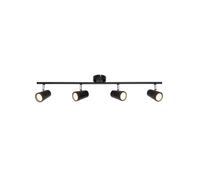 Forum Lighting Freya Glass 4 Light Spotlight Bar - Black