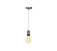 Forum Dale Ceiling Pendant Lamp Holder - Antique Brass