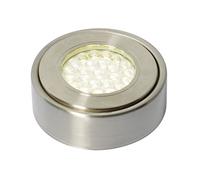 Forum Laghetto 1.5W Round Under Cabinet Light Satin Nickel - Warm White - CUL-25318
