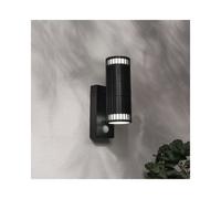Forum Lighting Muto Outdoor Up & Down Wall Light with PIR Sensor - Black