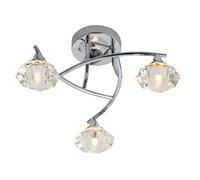 Better Bathrooms Reena 3 Light Flush Ceiling Light Chrome