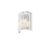 Forum Lighting SPA-33931-CHR Pegasi Single Light Bathroom Wall Fitting In Chrome And Crystal Finish