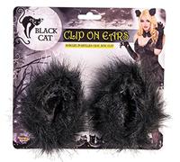 Forum Novelties 78369 Cat Clip on Ears, Black, One Size