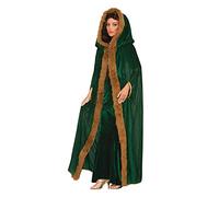 Forum Novelties AC583 Faux Fur Trimmed Cape, Green, Size 10-14