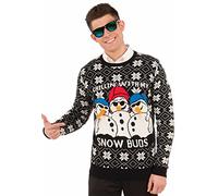Forum Novelties Adult Snow Buds Ugly Christmas Sweater, As Shown, X-Large, As Shown, XL