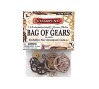 Forum Novelties BA1709 Steampunk Gears, Men, Women, Gold, Bronze, One Size