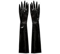 Forum Novelties BA1751 Fingered Gloves, Silver, One Size