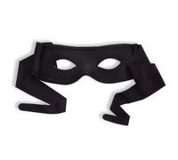Forum Novelties Black Half Mask with Ties - Masked Bandit