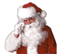 Forum Novelties Deluxe Santa & Beard Set for Men, White Wig, One Size US - 23074
