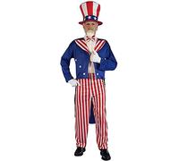 Forum Novelties Men's Patriotic Party Uncle Sam Halloween Costume - Red/White/Blue - XL