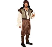 Forum Novelties Men's Woodland Fortune Teller Costume Adult Sized, Brown/Gold, One