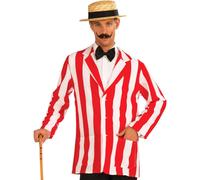 Forum Novelties unisex adult Roaring 20's Old Time Jacket Costume Red/White X-Large US