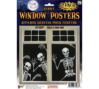 Forum Novelties X75433 Skeleton Window Poster, One Size Halloween, World Book Day