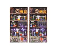 Forum Novelties X81054 Mad Scientist Lab Back Drop Party Accessory, Unsex Adult, Multi-Colour, 5'