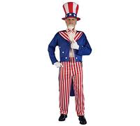 Forum Patriotic Party Uncle Sam Costume, Red, Standard