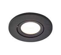 Forum Spa Como Fire-rated IP65 5w LED Tiltable Bathroom Downlight | Satin Black | Metal/Plastic | 31mm