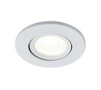 Forum Spa 5W Cool White LED Dimmable IP65 Fire Rated Adjustable Downlight - Matt White