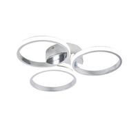 Forum Spa Chios 3 Ring LED Flush Ceiling Light | Polished Chrome | Steel | 400mm