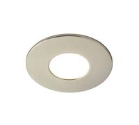 Forum Spa Como Fire-rated IP65 8w LED Fixed Bathroom Downlight | Satin Nickel | Steel | 68mm