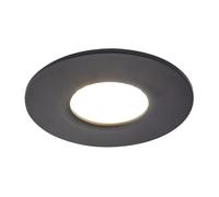 Forum Spa Como Fire-rated IP65 8w LED Fixed Bathroom Downlight | Satin Black | Steel | 68mm