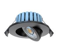 Forum Spa Eden 7 Watt LED Adjustable IP65 Colour Changing Downlight | Black | Stainless Steel | 90mm x 35mm x 90mm