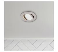 Forum Spa Eden 7 Watt LED Adjustable IP65 Colour Changing Downlight | Satin Nickel | Stainless Steel | 90mm x 35mm x 90mm