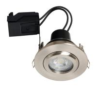 Forum Spa Eros Chrome IP65 GU10 Fir Tilt Downlight | Black | Iron/Aluminium | 90mm x 120mm x 135mm