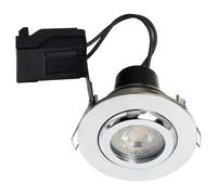 Forum Spa Eros IP65 GU10 Fir Tilt Downlight | Chrome | Iron/Aluminium | 90mm x 120mm x 135mm