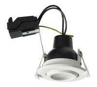 Forum Spa Eros IP65 GU10 Fir Tilt Downlight | White | Iron/Aluminium | 90mm x 120mm x 135mm